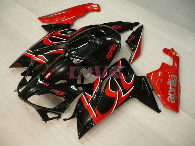 Factory Style - Red Black Fairings and Bodywork For 2004-2009 RS125 #LF5462