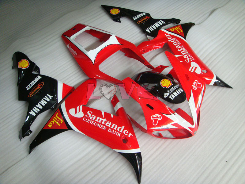Santander - Red Black Fairings and Bodywork For 2002-2003 YZF-R1 #LF7015