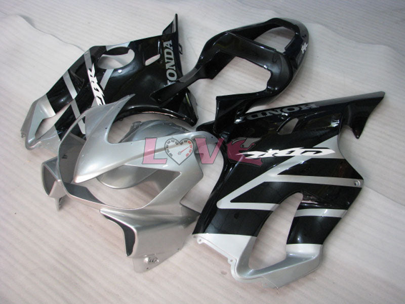 Factory Style - Black Silver Fairings and Bodywork For 2001-2003 CBR600F4i #LF4489
