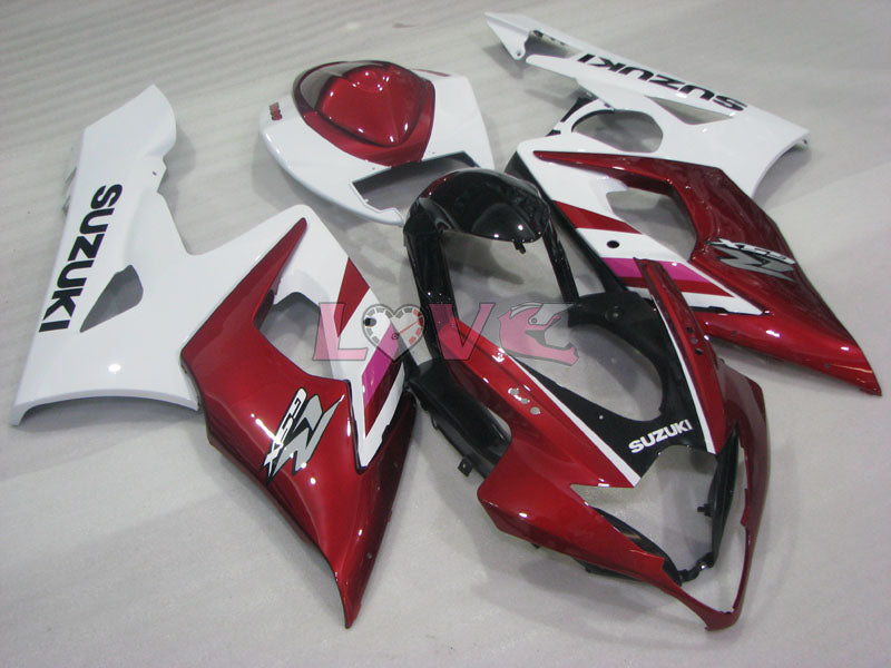 Factory Style - Red White Fairings and Bodywork For 2005-2006 GSX-R1000 #LF3846