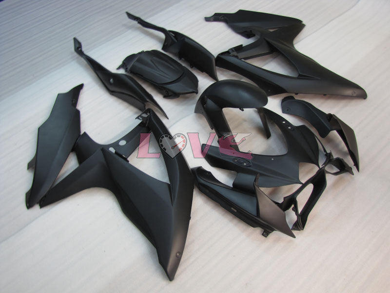 No sticker / decal Factory Style - Black Matte Fairings and Bodywork For 2008-2010 GSX-R600 #LF3895