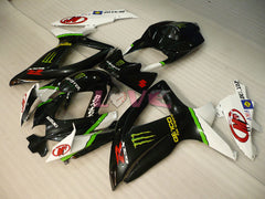 Monster - White Black Fairings and Bodywork For 2008-2010 GSX-R600 #LF3970