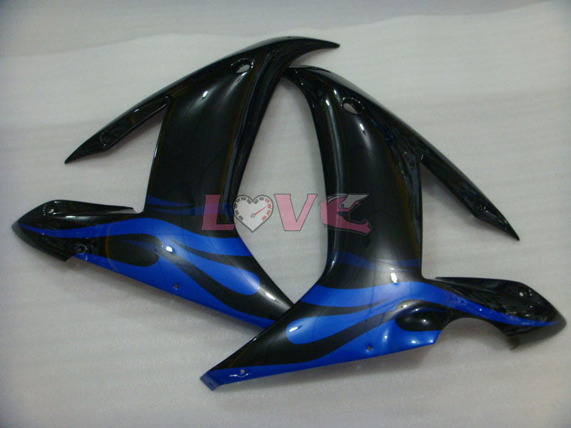 Flame - Blue Black Fairings and Bodywork For 2002-2003 YZF-R1 #LF7034