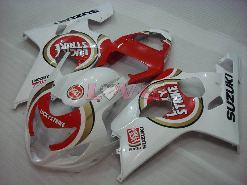 Lucky Strike - Red White Fairings and Bodywork For 2004-2005 GSX-R750 #LF6578