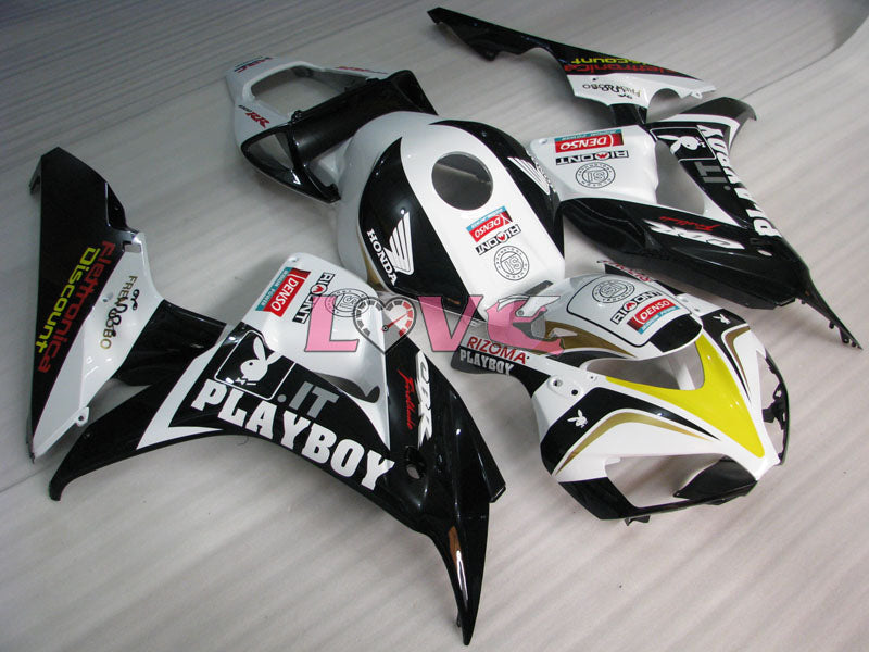 PlayBoy - White Black Fairings and Bodywork For 2006-2007 CBR1000RR #LF7195