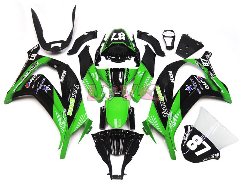 Factory Style - Green Black Fairings and Bodywork For 2016-2020 Ninja ZX-10R #LF7850