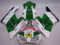 GO&FUN - Green White Fairings and Bodywork For 2004-2005 CBR1000RR #LF4407