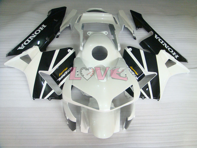 Factory Style - White Black Fairings and Bodywork For 2003-2004 CBR600RR #LF5322
