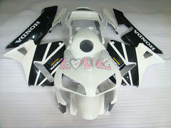 Factory Style - White Black Fairings and Bodywork For 2003-2004 CBR600RR #LF5322