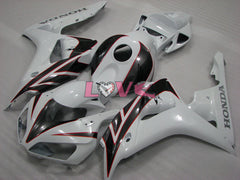 Factory Style - White Black Fairings and Bodywork For 2006-2007 CBR1000RR #LF4384