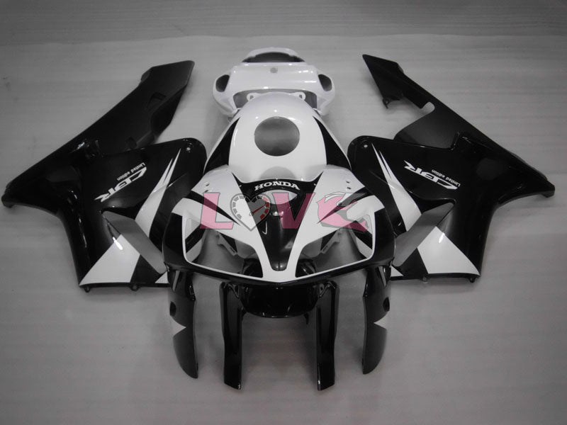 Factory Style - White Black Fairings and Bodywork For 2005-2006 CBR600RR #LF7533