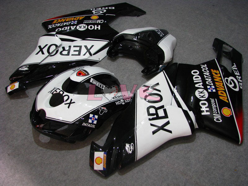 Xerox - White Black Fairings and Bodywork For 2005-2006 999 #LF5482