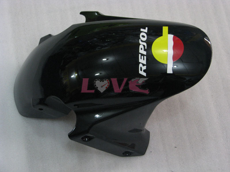 Rossi - Green Black Fairings and Bodywork For 2003-2004 CBR600RR #LF5377