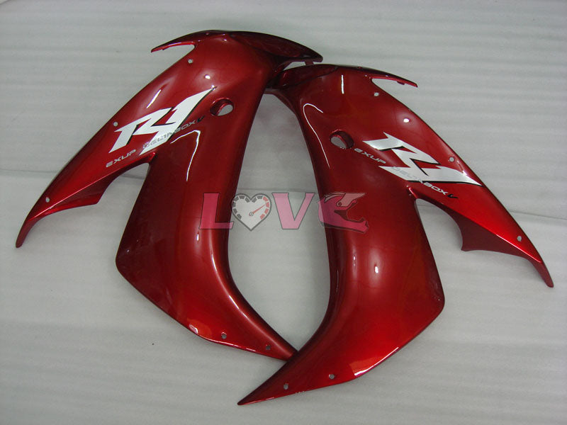 Factory Style - Red Grey Fairings and Bodywork For 2004-2006 YZF-R1 #LF3707
