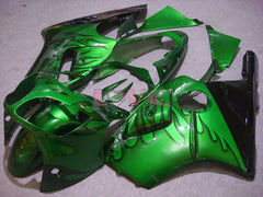 Flame - Green Black Fairings and Bodywork For 2000-2001 NINJA ZX-12R #LF4879