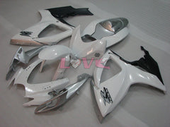 Factory Style - White Silver Fairings and Bodywork For 2006-2007 GSX-R750 #LF4013