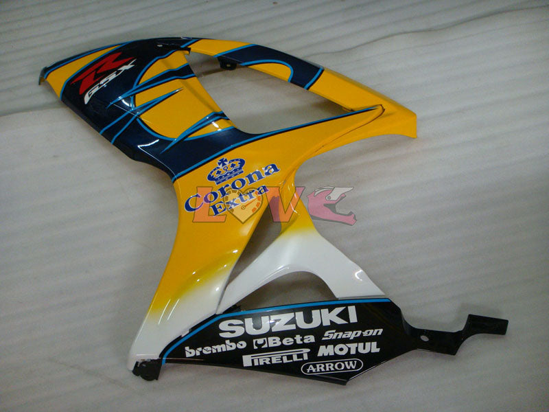Corona MOTUL - Yellow Black Fairings and Bodywork For 2006-2007 GSX-R600 #LF6402