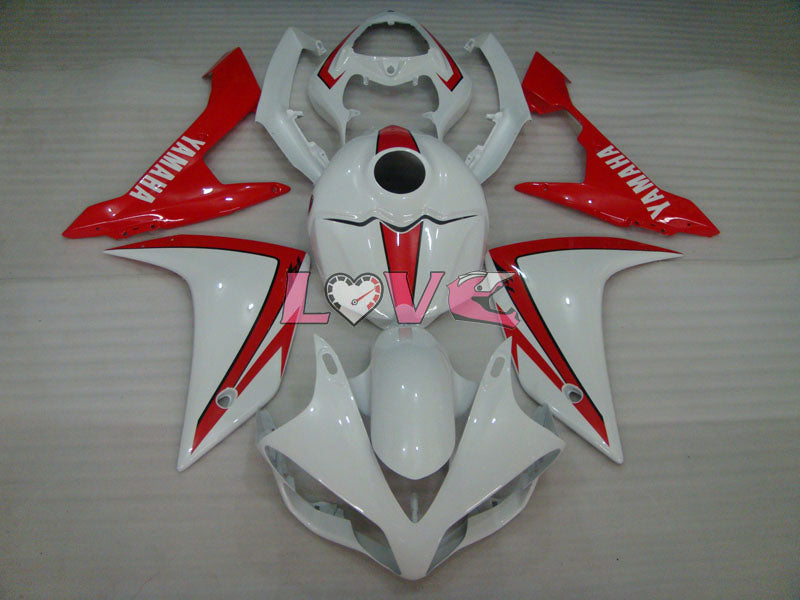 Factory Style - Red White Fairings and Bodywork For 2007-2008 YZF-R1 #LF6961