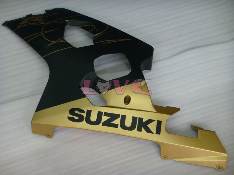Factory Style - Black Gold Matte Fairings and Bodywork For 2004-2005 GSX-R750 #LF6620