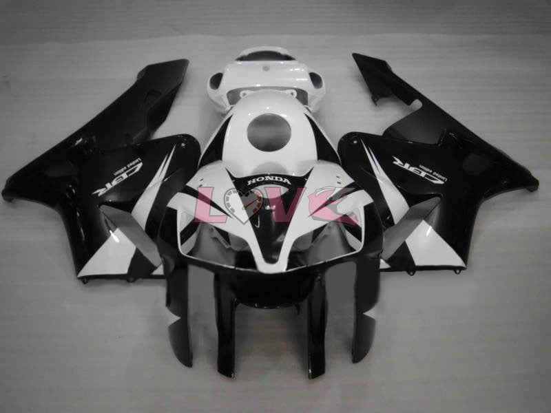 Factory Style - White Black Fairings and Bodywork For 2005-2006 CBR600RR #LF7506