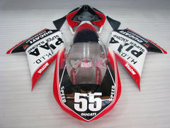 Factory Style - Red White Black Fairings and Bodywork For 2009-2011 1198 #LF3115