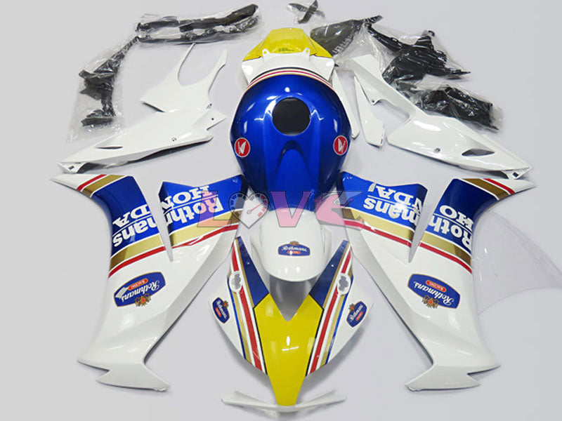 Rothmans - Yellow Blue White Fairings and Bodywork For 2012-2016 CBR1000RR #LF4617