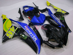 Monster - Blue Black Fairings and Bodywork For 2008-2016 YZF-R6 #LF3426