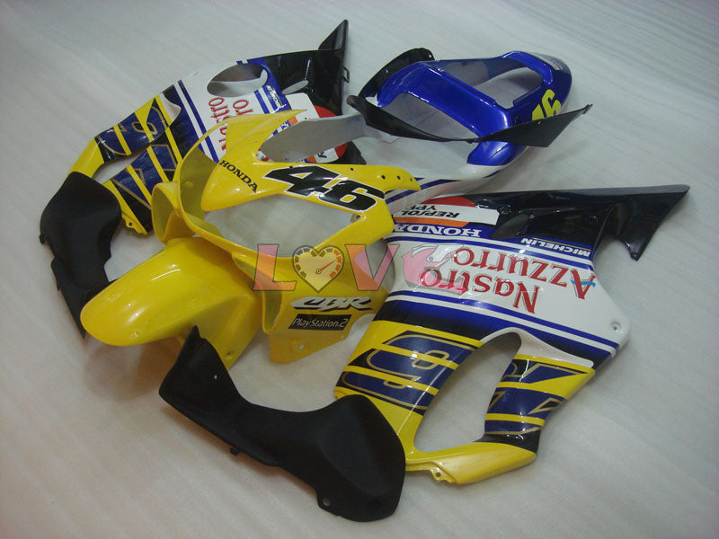 Nastro Azzurro - Yellow White Fairings and Bodywork For 2001-2003 CBR600F4i #LF7656