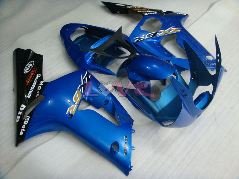 Factory Style - Blue Black Fairings and Bodywork For 2003-2004 NINJA ZX-6R #LF6089