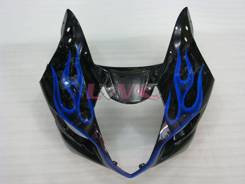 Flame - Blue Black Fairings and Bodywork For 2003-2004 GSX-R1000 #LF6025
