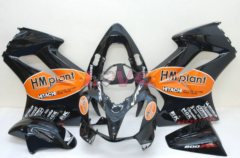 HM Plant - Black Fairings and Bodywork For 2002-2013 VFR800 #LF5107