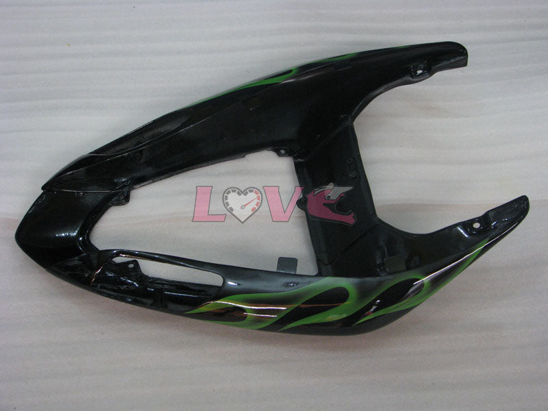 Flame - Green Black Fairings and Bodywork For 2006-2007 NINJA ZX-10R #LF6247