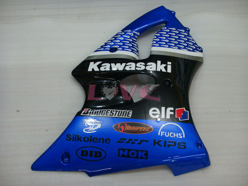 Nakano - Green Black Fairings and Bodywork For 2000-2002 NINJA ZX-6R #LF6126