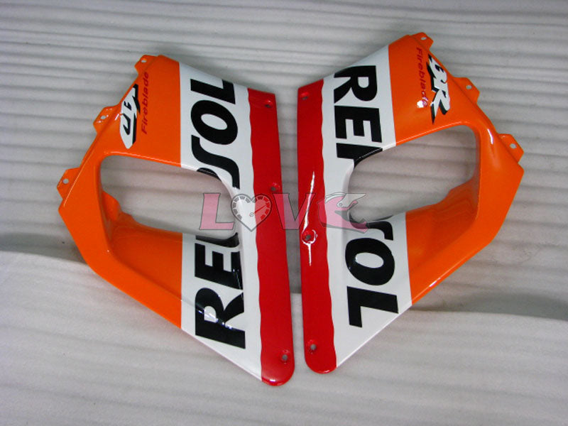 Repsol - Red Orange Black Fairings and Bodywork For 1992-1993 CBR900RR #LF3032