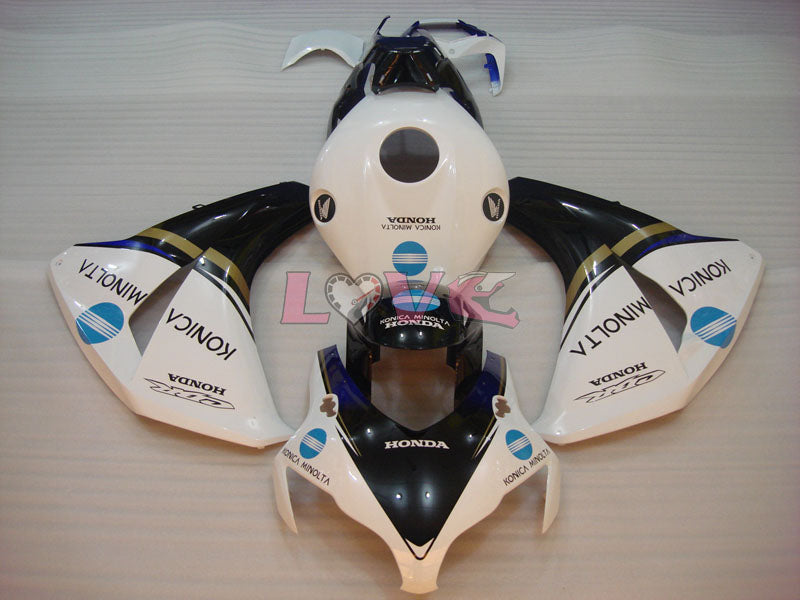 Konica Minolta - White Black Fairings and Bodywork For 2008-2011 CBR1000RR #LF7137