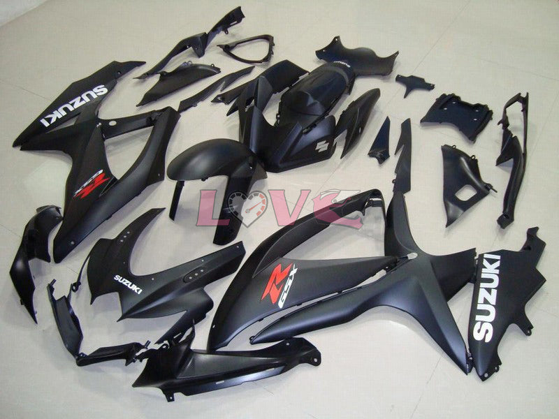 Factory Style - Black Matte Fairings and Bodywork For 2008-2010 GSX-R600 #LF6186