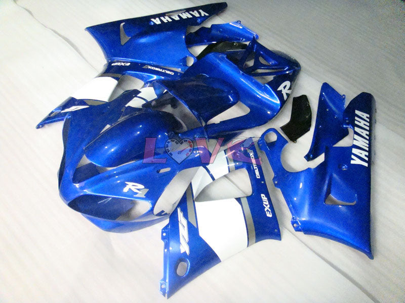 Factory Style - Blue White Fairings and Bodywork For 2000-2001 YZF-R1 #LF3609
