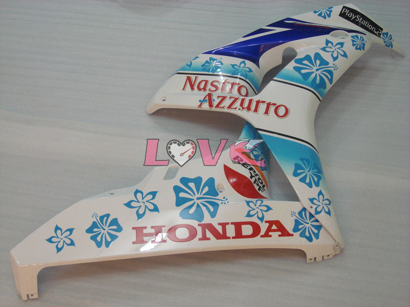 Nastro Azzurro - Blue White Fairings and Bodywork For 2006-2007 CBR1000RR #LF7208