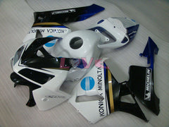 Konica Minolta - White Black Fairings and Bodywork For 2005-2006 CBR600RR #LF4432