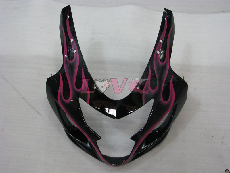 Flame - Red Black Fairings and Bodywork For 2004-2005 GSX-R600 #LF6649