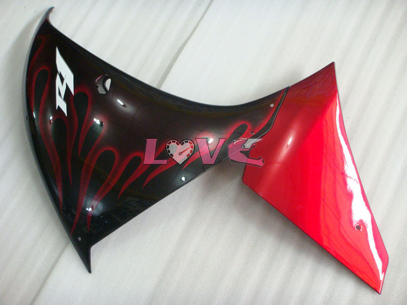 Flame - Red Black Fairings and Bodywork For 2009-2011 YZF-R1 #LF3636