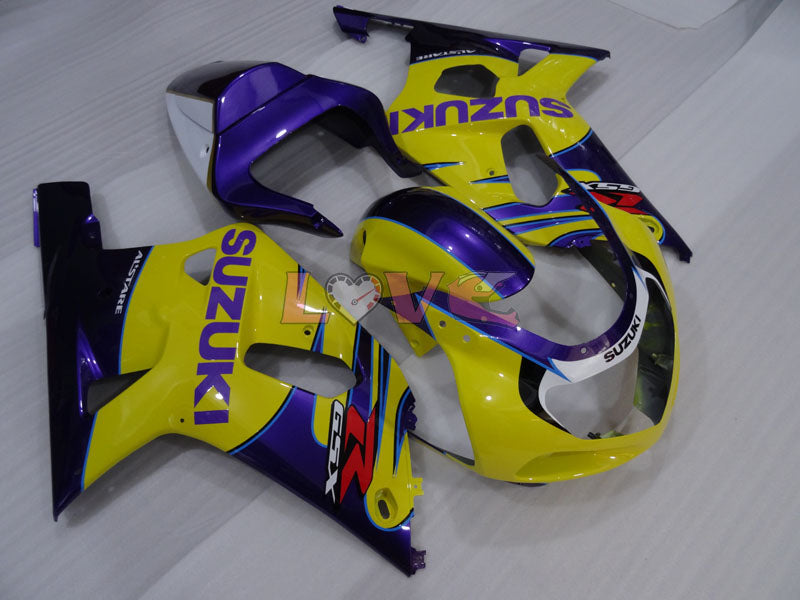 Factory Style - Yellow Purple Fairings and Bodywork For 2001-2003 GSX-R600 #LF4278