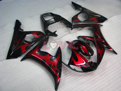 Factory Style - Red Black Fairings and Bodywork For 2005 YZF-R6 #LF3505