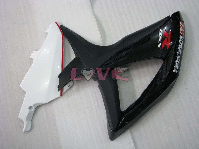 YOSHIMURA - White Black Fairings and Bodywork For 2008-2010 GSX-R600 #LF3966