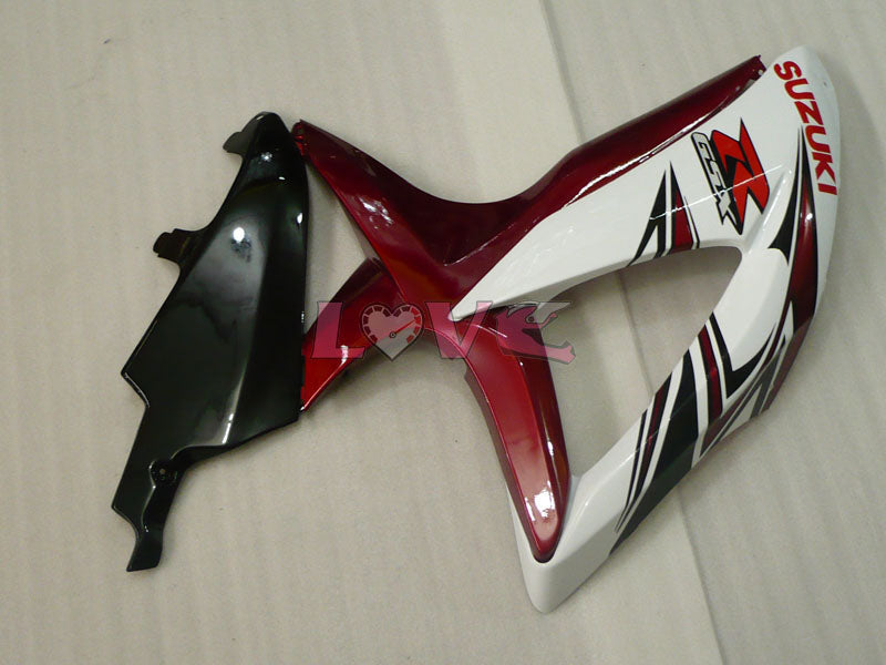 Factory Style - Red wine White Fairings and Bodywork For 2008-2010 GSX-R600 #LF3965