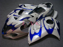 Flame - Blue White Fairings and Bodywork For 2008-2020 Hayabusa #LF5255