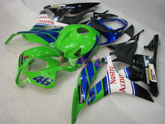 Nastro Azzurro - Yellow Green Fairings and Bodywork For 2007-2008 CBR600RR #LF7448