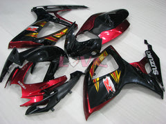 Factory Style - Red Black Fairings and Bodywork For 2006-2007 GSX-R600 #LF4056