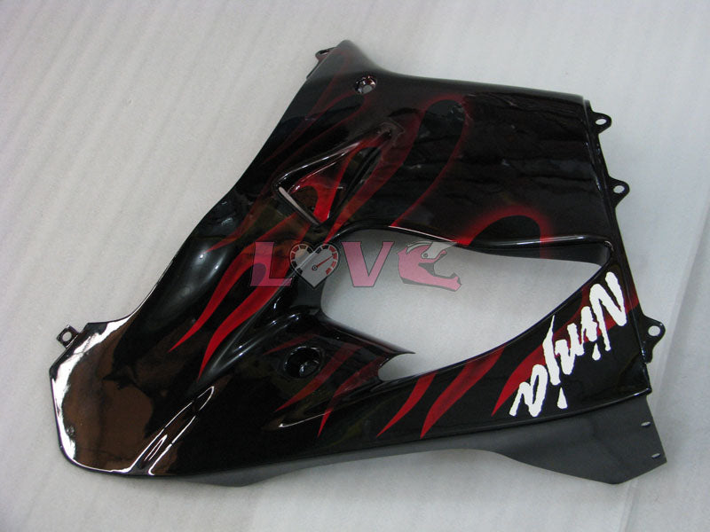 Flame - Red Black Fairings and Bodywork For 2000-2001 NINJA ZX-9R #LF4919