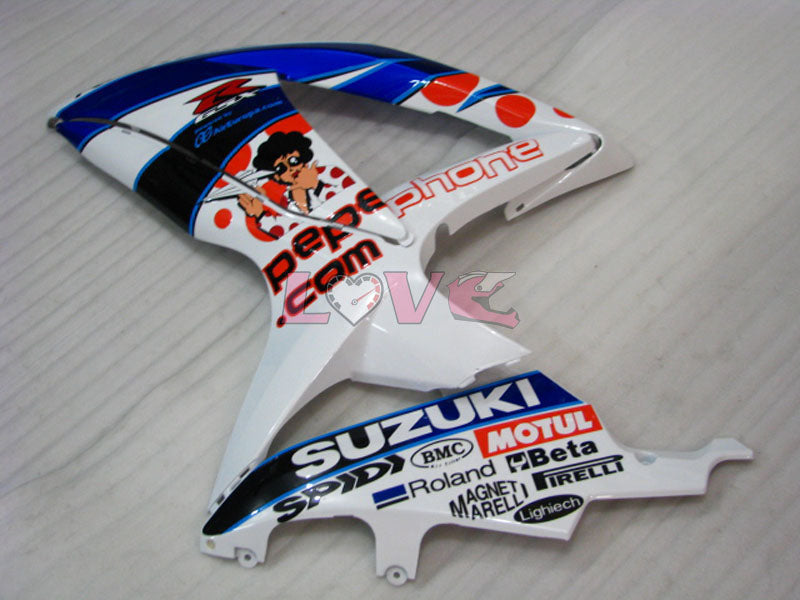 Dark Dog - Blue White Fairings and Bodywork For 2008-2010 GSX-R750 #LF3900